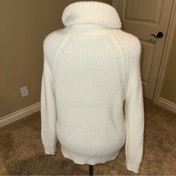 Simons Sweater Contemporaine Exclusive Wool Blend Chunky Ribbed Oversized Size L - Picture 2 of 14